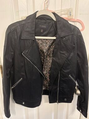 Blu Pepper Black Faux Leather Moto Jacket